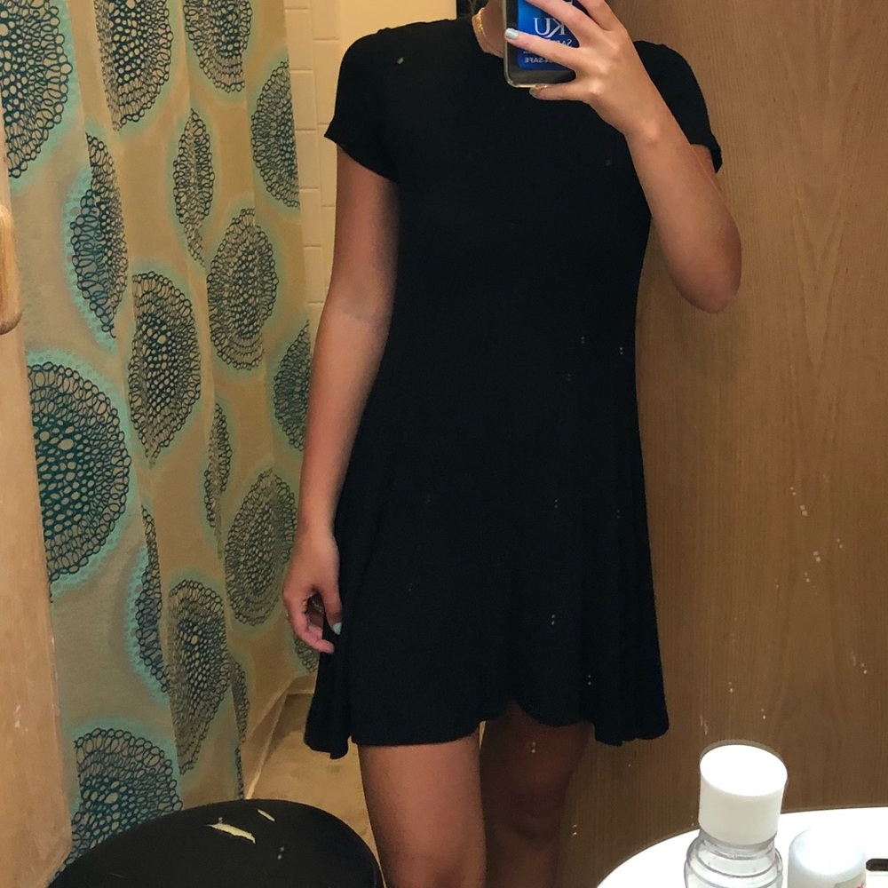 BLACK T SHIRT DRESS